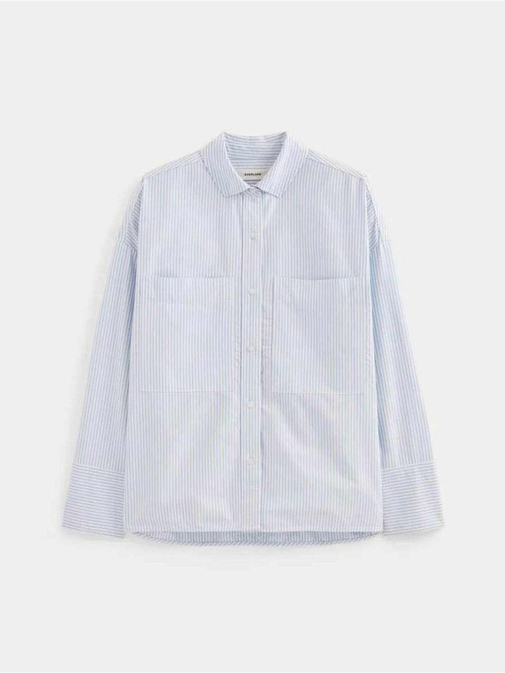NWT! | EVERLANE Women’s The Boxy Oxford in White / Blue Stripe | Size XXS - Picture 16 of 16
